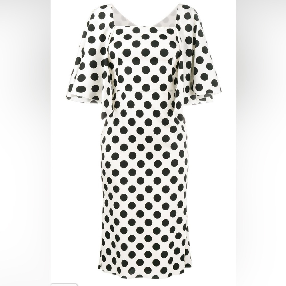 Dolce & Gabanna vintage polka dot silk dress size 40 Large